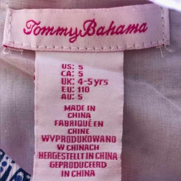 TOMMY BAHAMA Girl Lobster Print Sleeveless Dress 5 - Picture 13 of 15